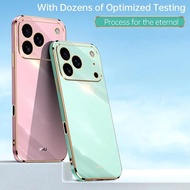 Plaing Frame Case for Iphone 17 Pro Max Electroplated Soft Silicone Back Cover for iPhone 17 Air 17 