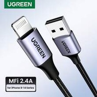 UGREEN Braided MFi Lightning USB A To Lightning Cable Compatible With IPhone Charging Car Play MFi C