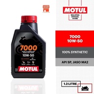MOTUL 7000 4T 10W40 10W50 1.2L MINYAK ENJIN MOTOSIKAL 100% ORIGINAL
