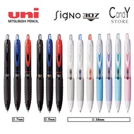 Uni-Ball Signo 307 Gel Ink Pen Retractable Rubber Grip Pen 0.38mm 0.5mm 0.7mm