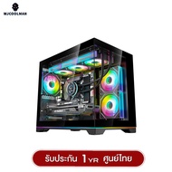 เคสคอมพิวเเตอร์ (No FAN) (AIO360) WJCOOLMAN NightDancer RGB MATX Panorama Tempered Gaming Case รับปร
