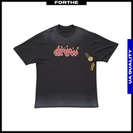 DREW HOUSE Lit Drew Tee Faded Black Streetwear Oversized Tshirt Vintage Drew House Justin Bieber Tsh
