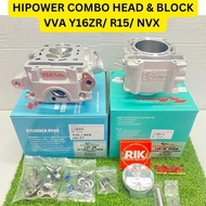 COMBO HEAD HI POWER 20/23 22/25 24/27 + BLOCK HIPOWER 63MM 65MM 70MM Y16ZR/ R15/ NVX (VVA ON-VVA FUN