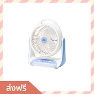 🔥ขายดี🔥 พัดลมตั้งโต๊ะ AIKO ขนาด 6 นิ้ว พร้อมโคมไฟ LED KN-2816U - โคมไฟพัดลม led ไฟพัดลม พัดลมชาร์จไฟ