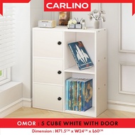 Carlino!! ชั้นวางของ ชั้นวางหนังสือ ชั้นอเนกประสงค์ New Omar Bookshelf/Storage Organizer Cabinet