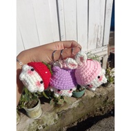 GANTUNGAN Keychain | Cute crochet keychain | Cute Mushroom Keychain