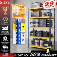 XUXU-Rak Storage Rack Adjustable 4/5 Tier Heavy Duty Metal Boltless Warehouse Large Size Store