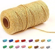 (109 Yards/1.5mm/35 Colors Optional) Macrame String Craft Macramé Cotton Baker Twine Craft Making Knitting Cord Rope DIY Wedding Decor Supply Christmas Wrapping String Rope