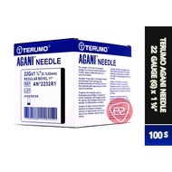 TERUMO AGANI NEEDLE 22G X 1 1/4" (0.7 X 32MM) 100S (REF AN*2232R1)