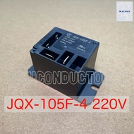 Relay JQX-105F-4 HF105F-4 220A-1HST รีเลย์ 220V 30A แม็กเงียบแอร์