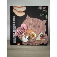 Aeon Shogun Japan Acacia Wood Owl Shape Cutting Serving Chopping Board