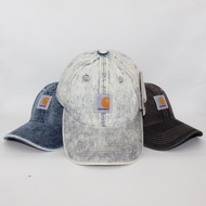Washed Old Denim Soft Top Baseball Cap Korean Style Tooling Retro Curved Beave Cap Outdoor Sunshade 