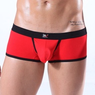 Factory Direct Sales Goods Wj Mesh Lycra Cotton Body Shaping Sexy Boxer Casual And Comfortable Men's Underwear 2002Pj