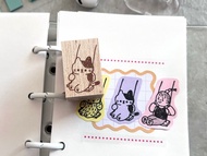 印章 - 鞦韆貓咪