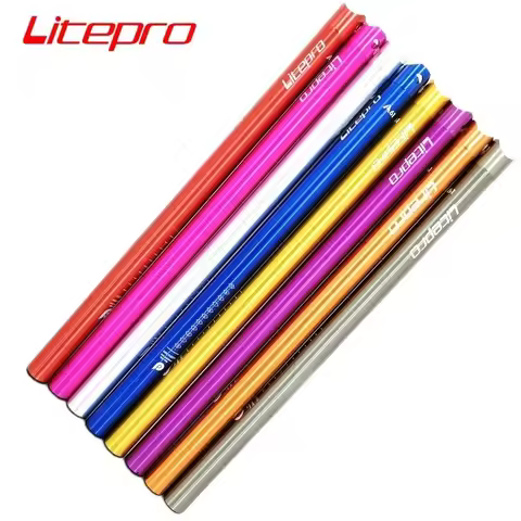 Litepro A61 Ultra-light Folding Bike Seatpost 33.9mm*600mm Aluminum Alloy CNC Bike Seat Post Bicycle