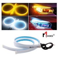 Car DRL Daylight with Flowing Signal Ultra Thin Soft Tube Led Strip Headlamp Led DRL Car Lighting Ac