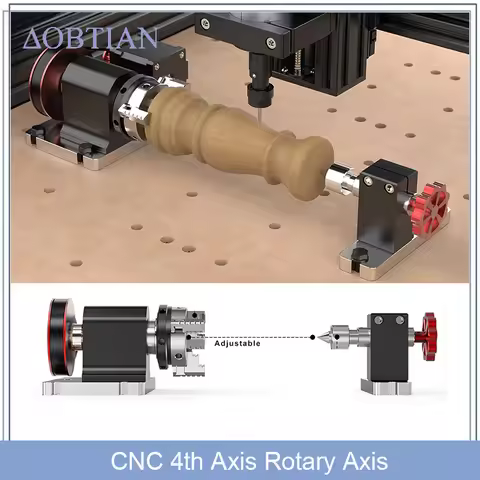 CNC 4th Axis Rotary Axis For TTC450 CNC Milling Machine 3-Jaw Chuck Structure Rotary Axis Clamp Diam