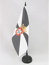 AZ FLAG Ceuta Table Flag 5'' x 8'' - Autonomous City of Ceuta - Spain Desk Flag 21 x 14 cm - Black P