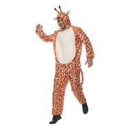 Adult Giraffe Onesie Pajamas, Men Safari Animal Cosplay ,Women Zoo Animal Halloween Costume