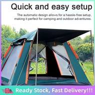 💥IN STOCK🚚Family Tent Camping Tent Khemah Outdoor Foyer Automatic Quick-opening Waterproof Rainproof