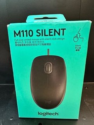 Logitech 羅技 M110 靜音有線滑鼠