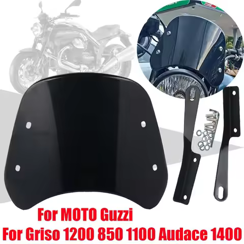 For MOTO GUZZI Griso 1200 8V SE 850 1100 Audace 1400 Accessories Retro Windscreen Windshield Wind Sc