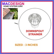 DOWNSPOUT H109 3" SUS 304 ROOF DRAIN STAINLESS STRAINER MACDESIGN HOME (OFFICIAL SELLER)