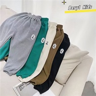 【Beryl kids】Children's clothing boy trousers children's pants Korean loose sports casual waffle pant