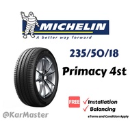 235/50/18 Michelin Primacy 4st (With Installation)