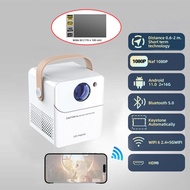 CY303โปรเจ็คเตอร์โปร4K แอนดรอยด์12.0จอ LCD ใหญ่4K โปรเจ็คเตอร์ขนาดเล็ก1080P Dual Band WiFi + Bluetoo