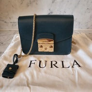 Furla Metropolis mini 墨綠色/肩背/斜背
