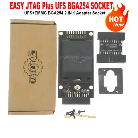 2025 New ORIGINAL Easy-Jtag PLUS UFS BGA-254 Socket/EMMC 254(EMMC +UFS 2 IN 1) Adapter for EASY JTAG