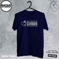 kaos distro capricorn zodiak / kaos baju bintang zodiac capricorn