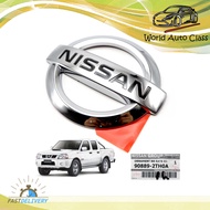 โลโก้ ฝาท้าย ตรานิสสัน แท้ โครเมี่ยม Nissan Nissan D22 Navara Frontier ประตู ปี1997 - 2005 มีบริการ