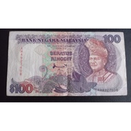 Malaysia Wang Lama Siri 7 RM100 Ahmad Don Old Banknote