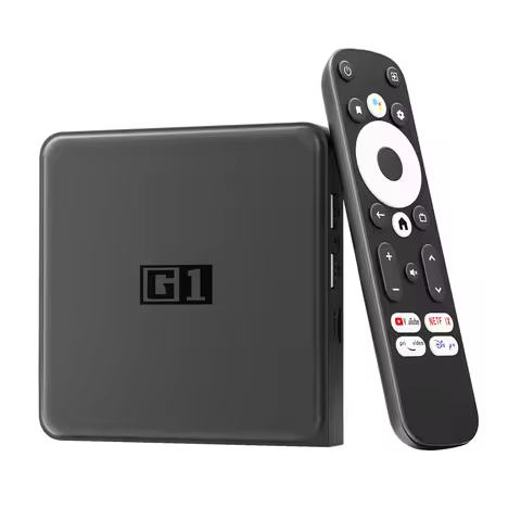 G1 Android TV Box Amlogic S905X4-J Quad Core 4K HD Google-Certified HDR10+ 4G 32G WiFi6 100m LAN MIM
