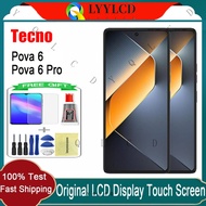 Original AMOLED Tecno Pova 6 Pova 6 Neo Pova 6 Pro 5G LCD Display Touch Screen With Frame Replacemen