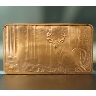 1 oz One Troy Ounce North Wildlife Series Deer .999 Fine Copper Bullion Bar Cu Element 1oz