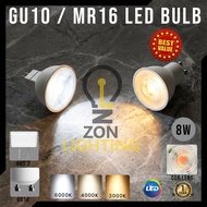 [1 Year Warranty] 8W MR16 LED BULB GU10 GU5.3 G5.3 EYEBALL BULB SPOT LIGHT TRACK LIGHT LAMP MENTOL L