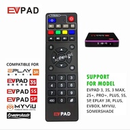 High Quality EVPAD TV Remote Control  Compatible with EPLAY 3R/ EVPAD 3S/MY/5S/5P TV  Player
