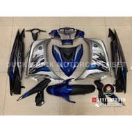 LC135 V7 COVER SET SIAP TANAM SLIVER BLUE CYAN RED