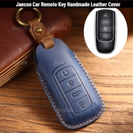 Jaecoo J7 phev J7 J8  Omoda C9 Handmade Leather Key Cover Remote Leather Car Key Cover Casing Jaecoo
