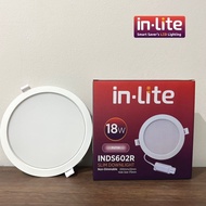 18W INDS602R In-lite Downlight Led Panel COB Slim 18 Watt Bulat INDS602R Inlite