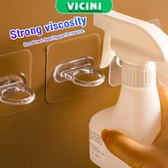 Transparent Ring-shaped Seamless Hook Shampoo Holder Wall Mounted Hooks