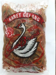 karet gelang berbahan nilon / pentil merk swan brand 1 pack isi 500 gram kuat dan tidak mudah putus