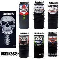 Joker Clown Skull Mask Half Face Bandana Scarf