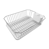 ที่คว่ำจานสเตนเลสแบบตั้งโต๊ะ 1 ชั้นพร้อมถาดรอง Daniel KASSA HOME รุ่น IBS-3795 ขนาด 35 x 45 x 14 ซม.