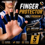 RVC Professional Volleyball Sports Finger Protector 5 Pieces – Elastic Anti-Injury Finger Protector 