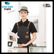 Barista Apron (Dark Gray) Waterproof Kitchen Cooking Apron/ Waterproof Apron/ Barista Apron/