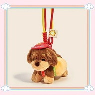 Niche Cute Plush Doll Dachshund Schnauzer West Highland Keychain Bag Pendant Child Gift#G1. 19d #